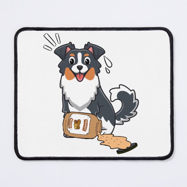Item preview, Cute Collie Dog spilled a jar of peanut butter designed and sold by Pet Station.
