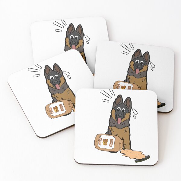 Item preview, Cute Guard Dog spilled a jar of peanut butter designed and sold by Pet Station.