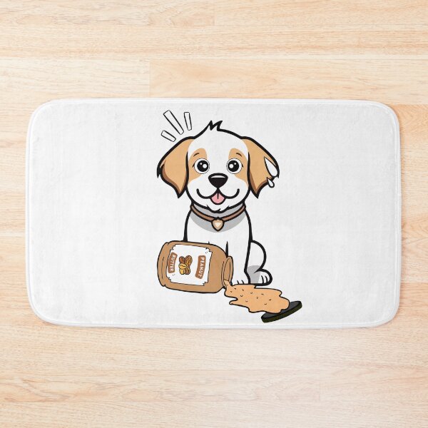 Item preview, Cute Happy Dog spilled a jar of peanut butter designed and sold by Pet Station.