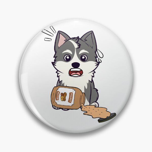 Item preview, Cute Husky Dog spilled a jar of peanut butter designed and sold by Pet Station.