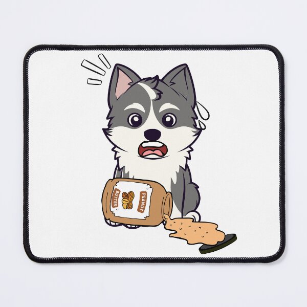 Item preview, Cute Husky Dog spilled a jar of peanut butter designed and sold by Pet Station.