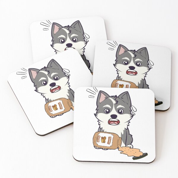 Item preview, Cute Husky Dog spilled a jar of peanut butter designed and sold by Pet Station.
