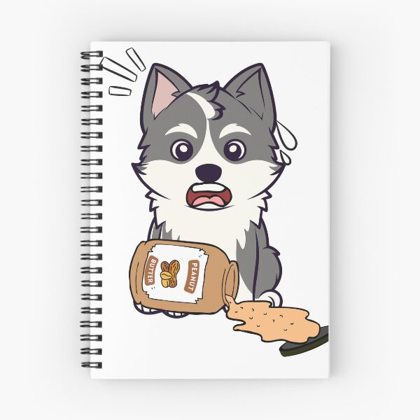 Item preview, Cute Husky Dog spilled a jar of peanut butter designed and sold by Pet Station.