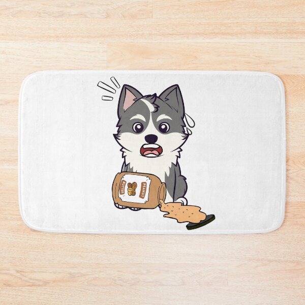 Item preview, Cute Husky Dog spilled a jar of peanut butter designed and sold by Pet Station.
