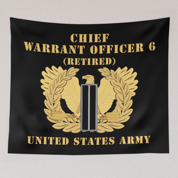Artikelvorschau, Armee - Chief Warrant Officer - CW06 - Im Ruhestand - Flach - Adler und Balken X 300 entworfen und verkauft von Military Insignia Products.