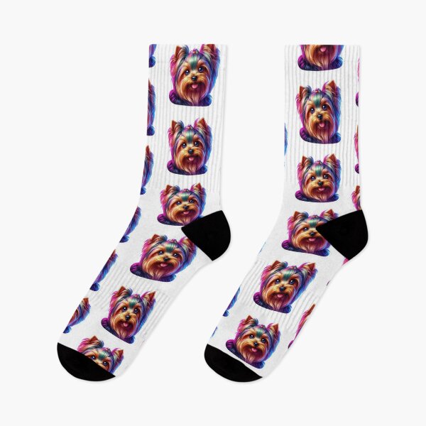 Item preview, Vibrant Yorkshire Terrier designed and sold by DixieGirlStudio.