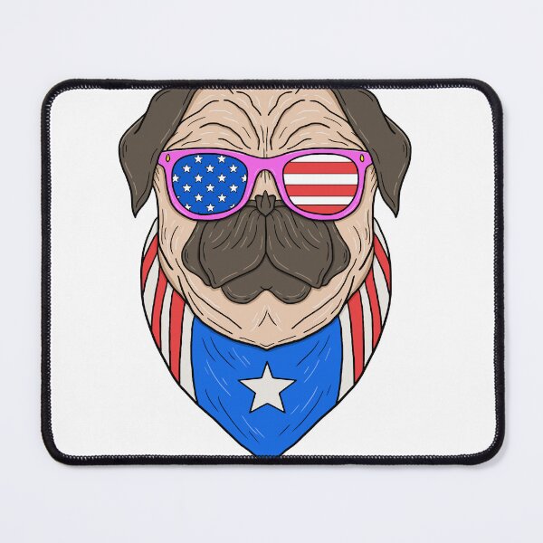 Item preview, Patriotic Pug Pride designed and sold by DarylWelsh2024.