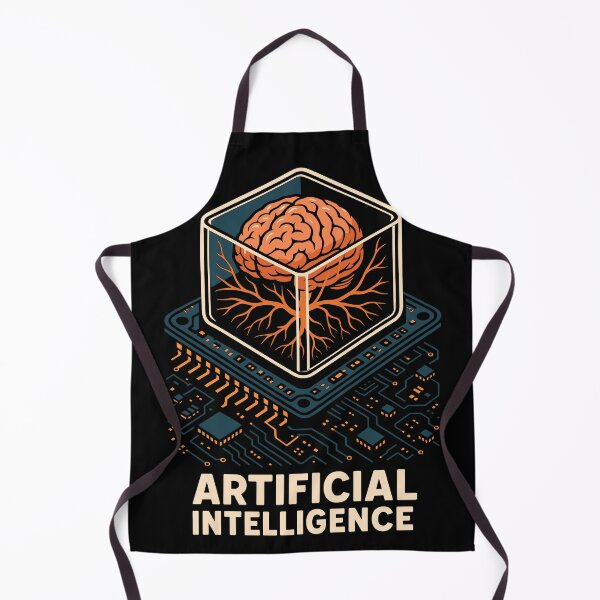 Item preview, Artificial Intelligence Brain Chip Design – Futuristic Tech Aesthetic designed and sold by Serbin.