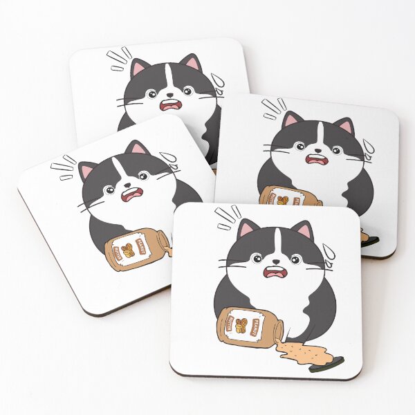 Item preview, Funny fat cat spilled a jar of peanut butter designed and sold by Pet Station.