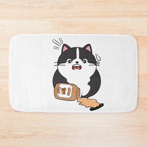 Item preview, Funny fat cat spilled a jar of peanut butter designed and sold by Pet Station.