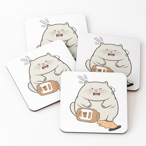 Item preview, Funny fat cat spilled a jar of peanut butter designed and sold by Pet Station.