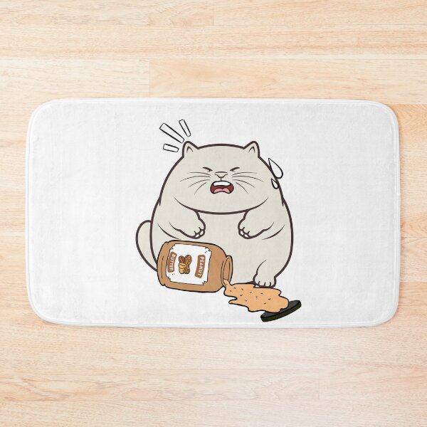 Item preview, Funny fat cat spilled a jar of peanut butter designed and sold by Pet Station.