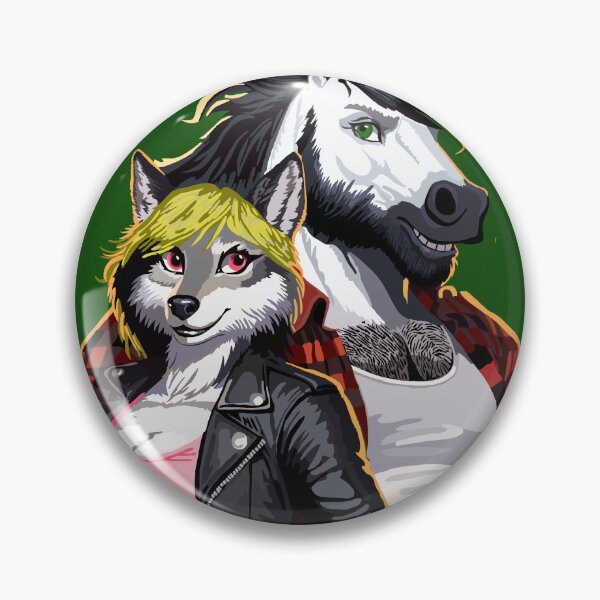 Item preview, Unicorn and Wolf Couple designed and sold by KlakkDrawsStuff.