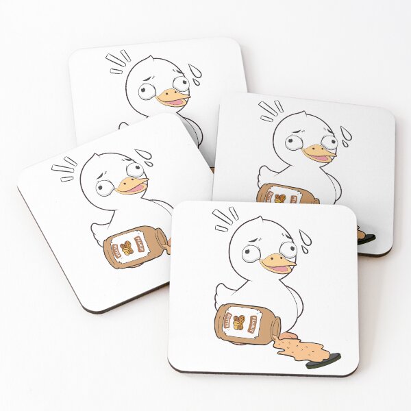 Item preview, Funny duck spilled a jar of peanut butter designed and sold by Pet Station.