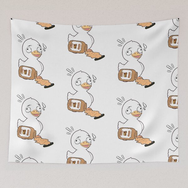 Item preview, Funny duck spilled a jar of peanut butter designed and sold by Pet Station.