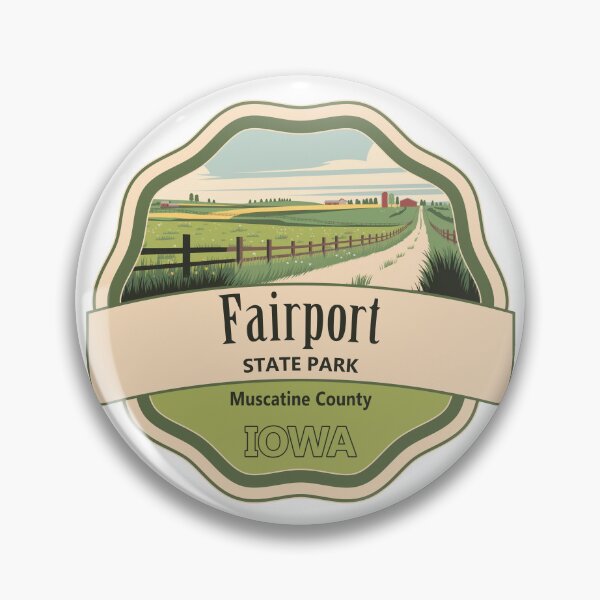 Item preview, Fairport State Recreation Area, Muscatine County, Iowa designed and sold by Wanderful-roads.