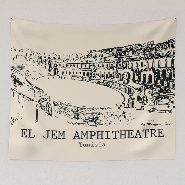 Item preview, El Jem Amphitheatre - Tunisia designed and sold by Lakeric Cityscapes.