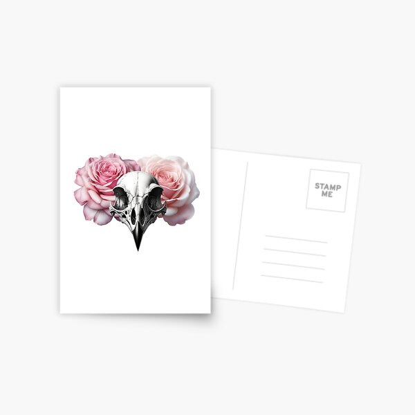 Item preview, Bird Skull With 2 Flowers  designed and sold by Miamaia .