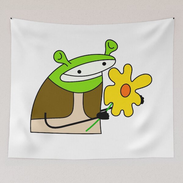 Item preview, Shrek flower meme. I got you this flower, because it's pretty, and you're pretty But I like you anyway! designed and sold by DibujandoPorfa.