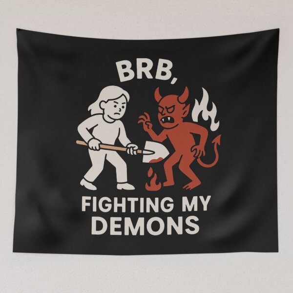 Item preview, Fighting My Demons Brb designed and sold by Planetporridge.