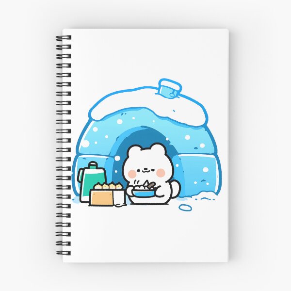 Item preview, A polar bear making sweets in front of an igloo designed and sold by Elinotes.
