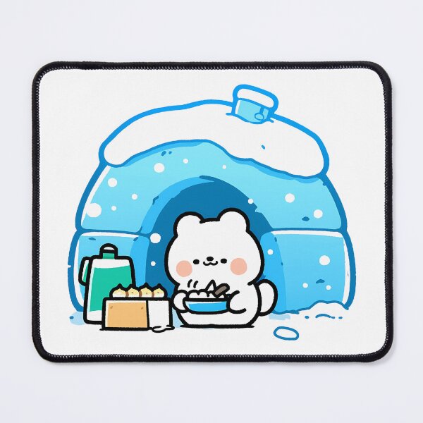 Item preview, A polar bear making sweets in front of an igloo designed and sold by Elinotes.