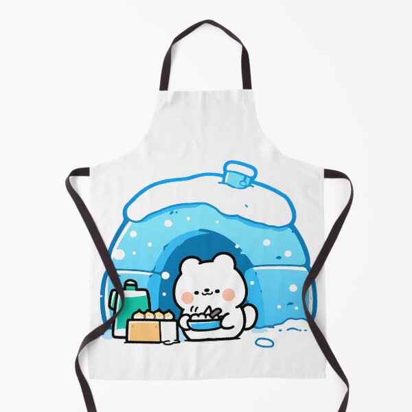 Item preview, A polar bear making sweets in front of an igloo designed and sold by Elinotes.