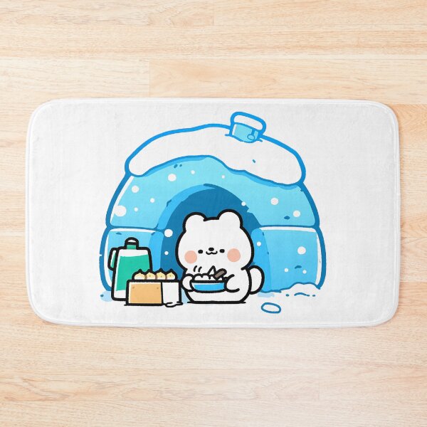 Item preview, A polar bear making sweets in front of an igloo designed and sold by Elinotes.