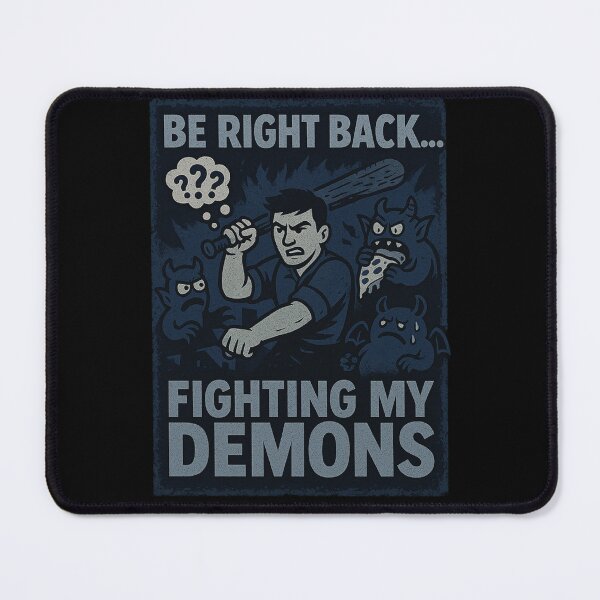 Item preview, Fighting My Demons Be Right Back designed and sold by Planetporridge.