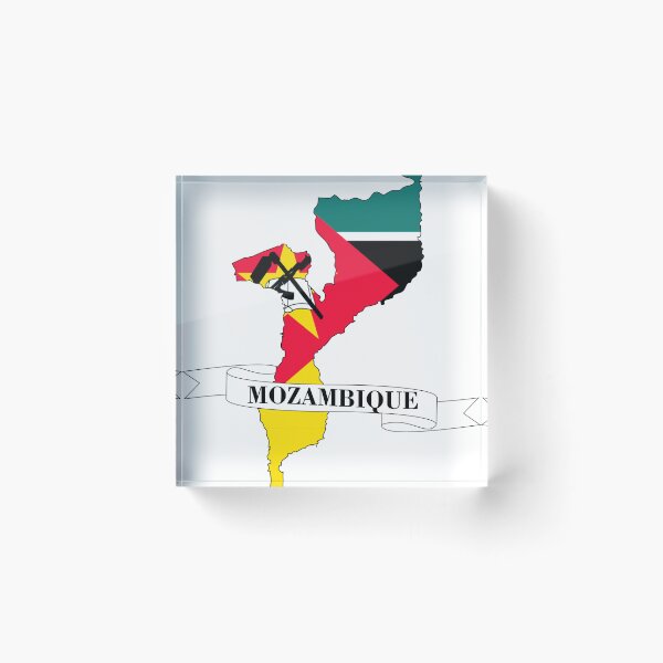 Item preview, Flag map of Mozambique designed and sold by visual adventures.
