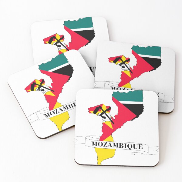 Item preview, Flag map of Mozambique designed and sold by visual adventures.