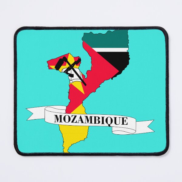 Item preview, Flag map of Mozambique designed and sold by visual adventures.