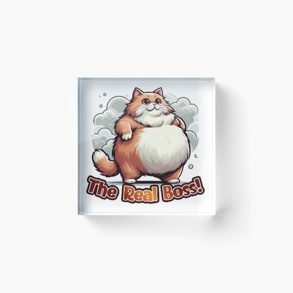 Item preview, cat meme "The Boss" designed and sold by DogArtGallery.
