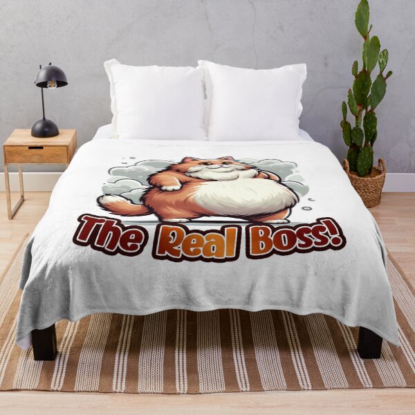 Item preview, cat meme "The Boss" designed and sold by DogArtGallery.