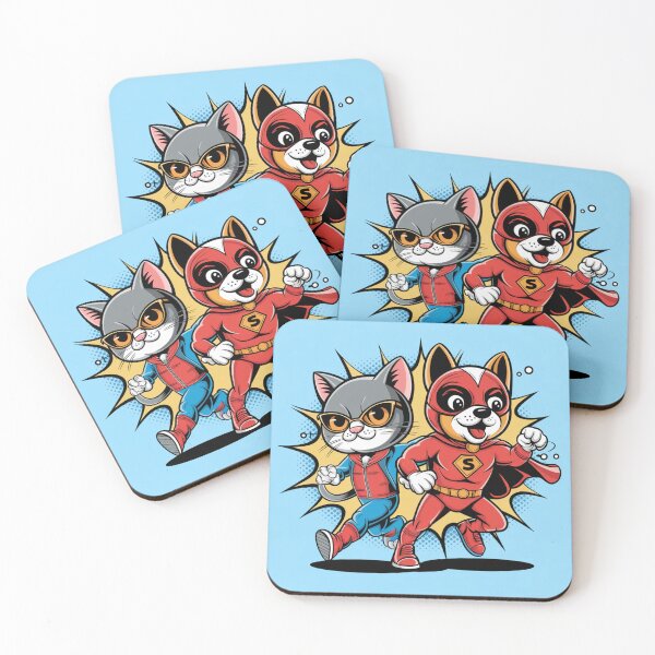 Item preview, Dynamic Duo: Cat & Dog designed and sold by Mystic Wild Studio.