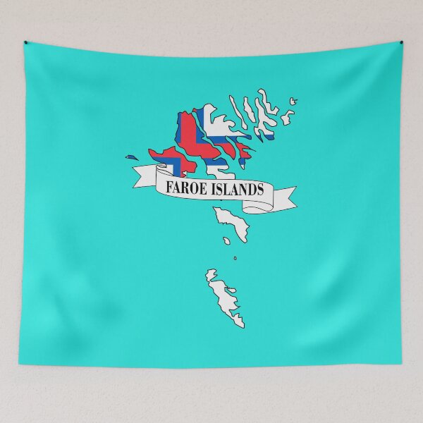 Item preview, flag map of faroe islands designed and sold by visual adventures.