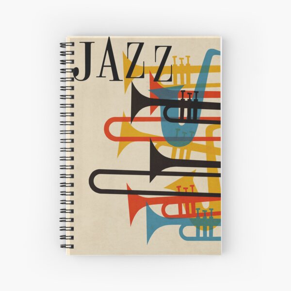 Item preview, jazz retro 1950s style poster beatnik midcentury modern design artwork designed and sold by adrienne75.