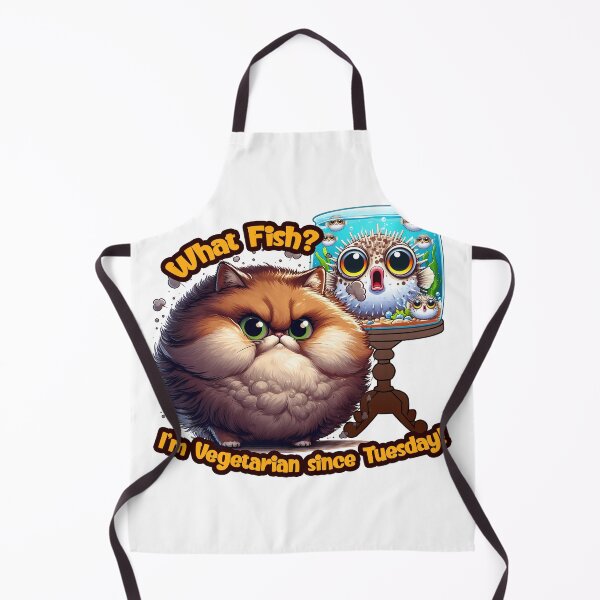 Item preview, Cat Meme "What Fish?" designed and sold by DogArtGallery.
