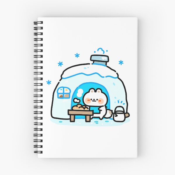 Item preview, A polar bear baking bread in front of an igloo designed and sold by Elinotes.