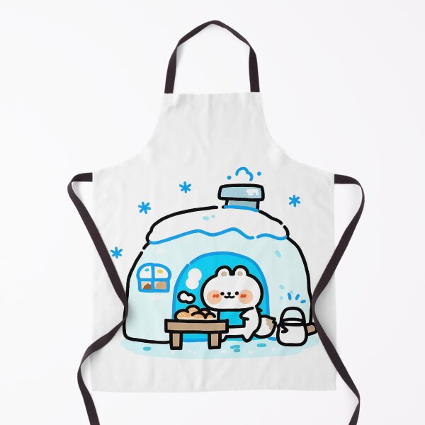 Item preview, A polar bear baking bread in front of an igloo designed and sold by Elinotes.