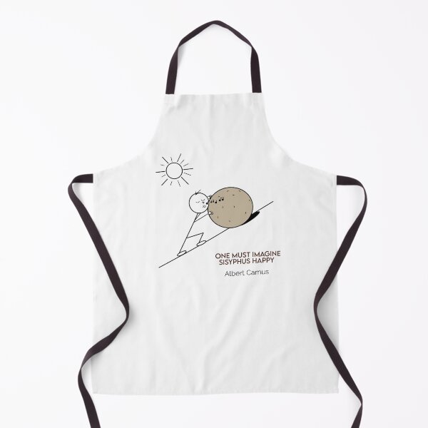 Item preview, One Must Imagine Sisyphus Happy Singing - Philosophy Cartoons designed and sold by JoyfulSisyphus.