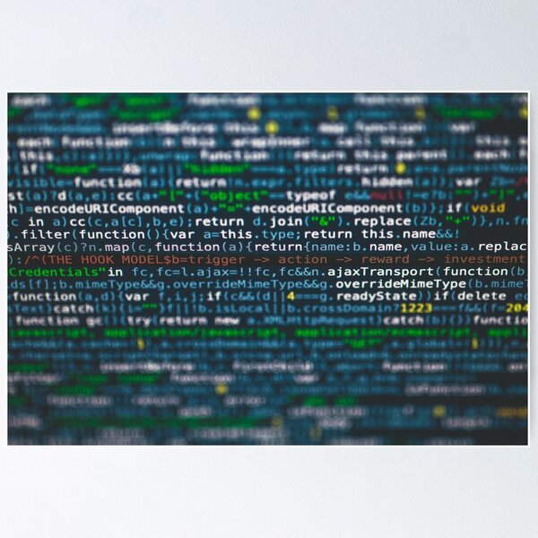Vista previa del artículo con la obra «código, programación, números, letras, internet», diseñado y vendido por InstaArtist.