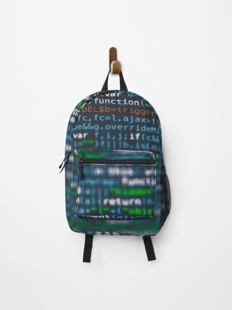 Thumbnail 1 of 3, Backpack, code, programming, numbers, letters, internet designed and sold by InstaArtist.