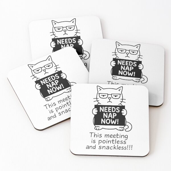 Item preview, Needs Nap Now Shirt – Funny Cat Meeting Quote – Introvert Gift for Remote Workers designed and sold by JustMeditateIt.