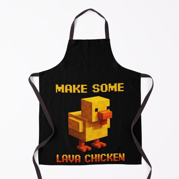 Item preview, make some Lava chicken. Chicken cooked in lava. Funny pixel Chicken Gamer designed and sold by majuga.