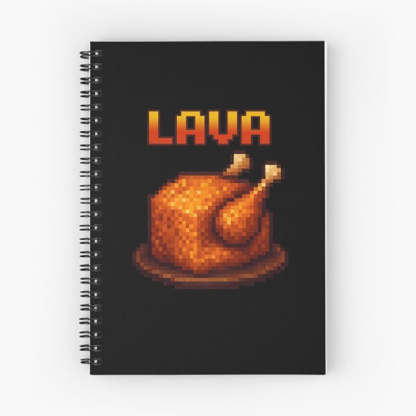 Item preview, Lava chicken. Chicken cooked in lava. Funny pixel Chicken Gamer designed and sold by majuga.