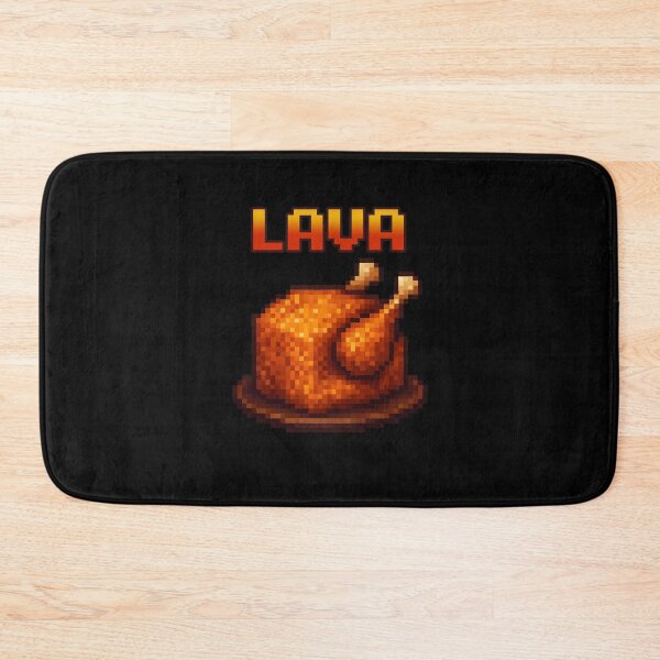 Item preview, Lava chicken. Chicken cooked in lava. Funny pixel Chicken Gamer designed and sold by majuga.