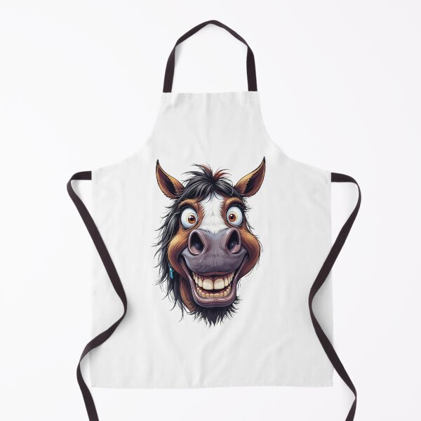 Item preview, Smiling Funny Horse Whimsy - Humorous Cartoon Design designed and sold by latelierdechris.