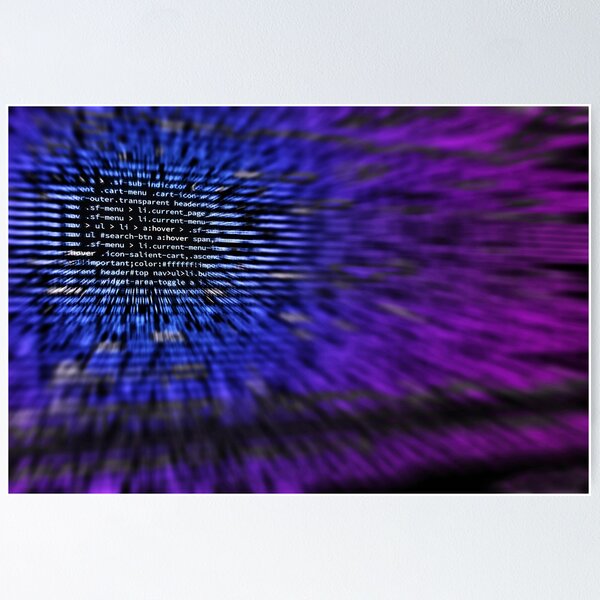 Vista previa del artículo con la obra «código, programación, números, letras, internet», diseñado y vendido por InstaArtist.
