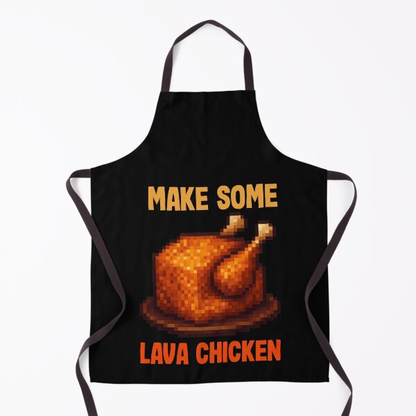 Item preview, make some Lava chicken. Chicken cooked in lava. Funny pixel Chicken Gamer designed and sold by majuga.